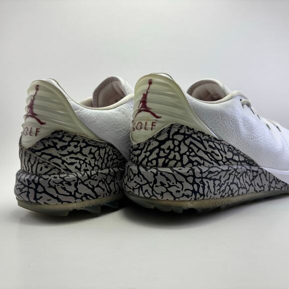 NIKE AIR JORDAN ADG “White Cement” Spikeless Golf Shoes Men’s Size 10 - Picture 8 of 11